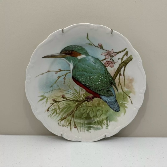 Vintage Johann Haviland Bavaria Germany Docorative Bird 10” Plates Set RARE - Picture 10 of 11
